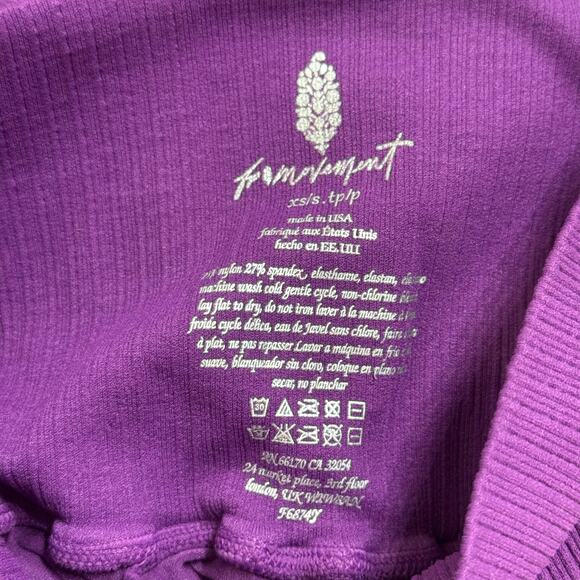 Free People Movement High Waisted Leggings Purple Size XS/Small - Picture 5 of 6